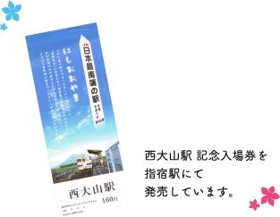 西大山駅 記念入場券