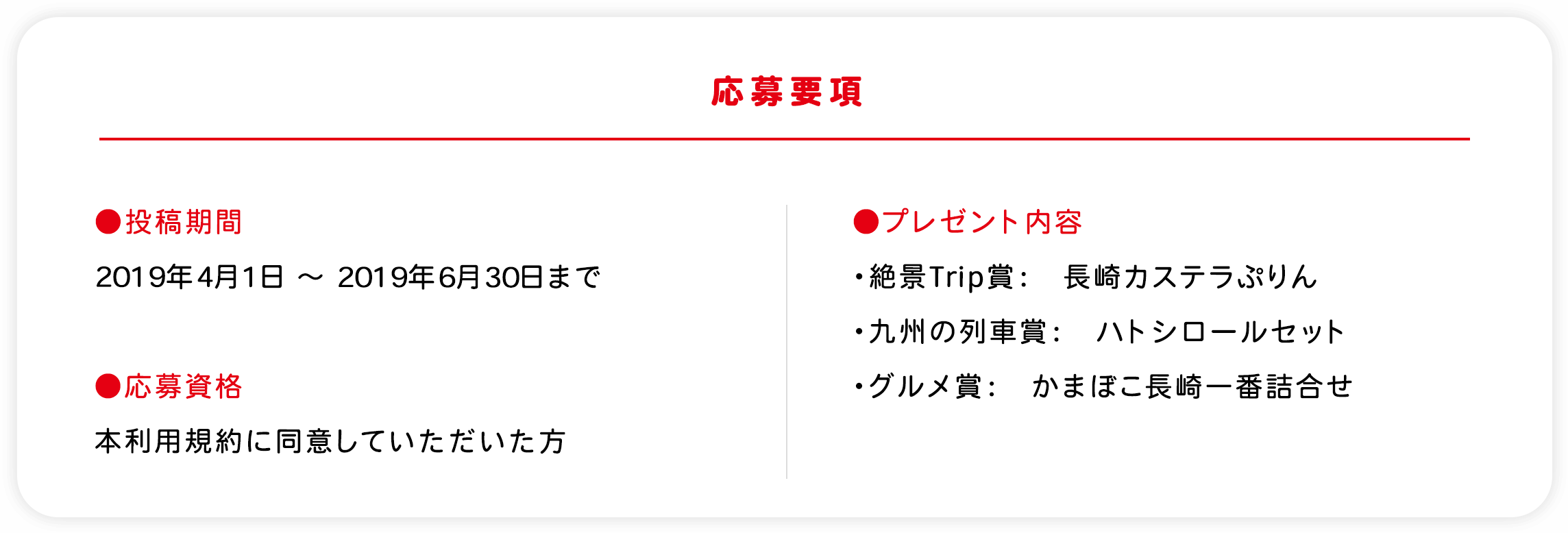 キャンペーンの応募概要