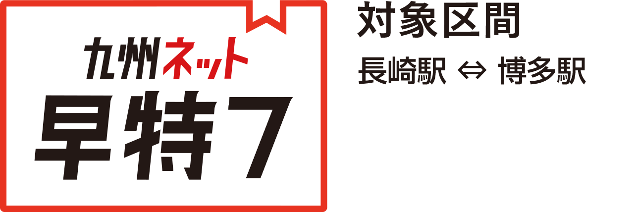 対象区間 長崎駅-博多駅