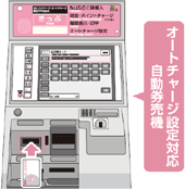 オートチャージ設定対応自動券売機