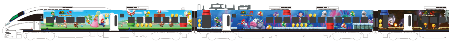 スーパーマリオ×JR九州 トレイン 画像