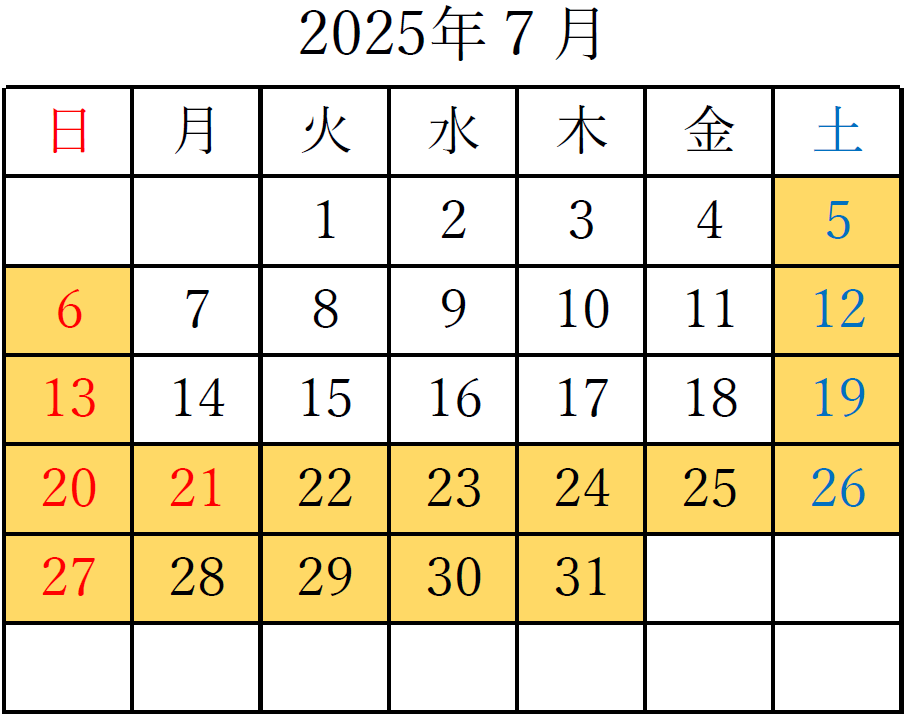 2025年7月