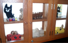 写真:車内のくろちゃん