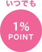 いつでも1%ポイント