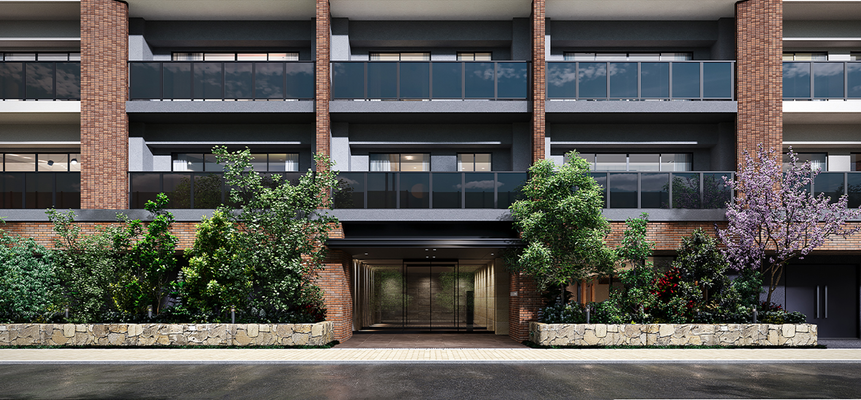 エントランスアプローチ完成予想CG