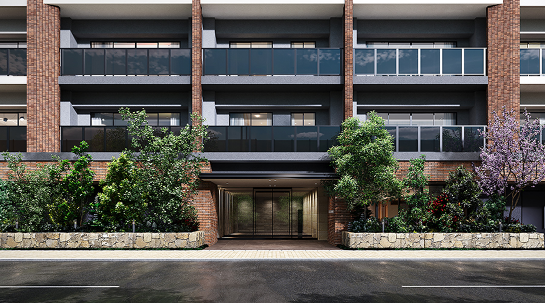 エントランスアプローチ完成予想CG