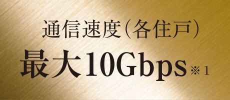 通信速度最大10Gbps