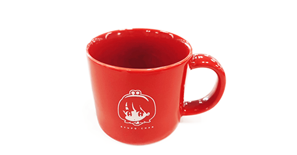 キューポちゃんマグカップ（赤）