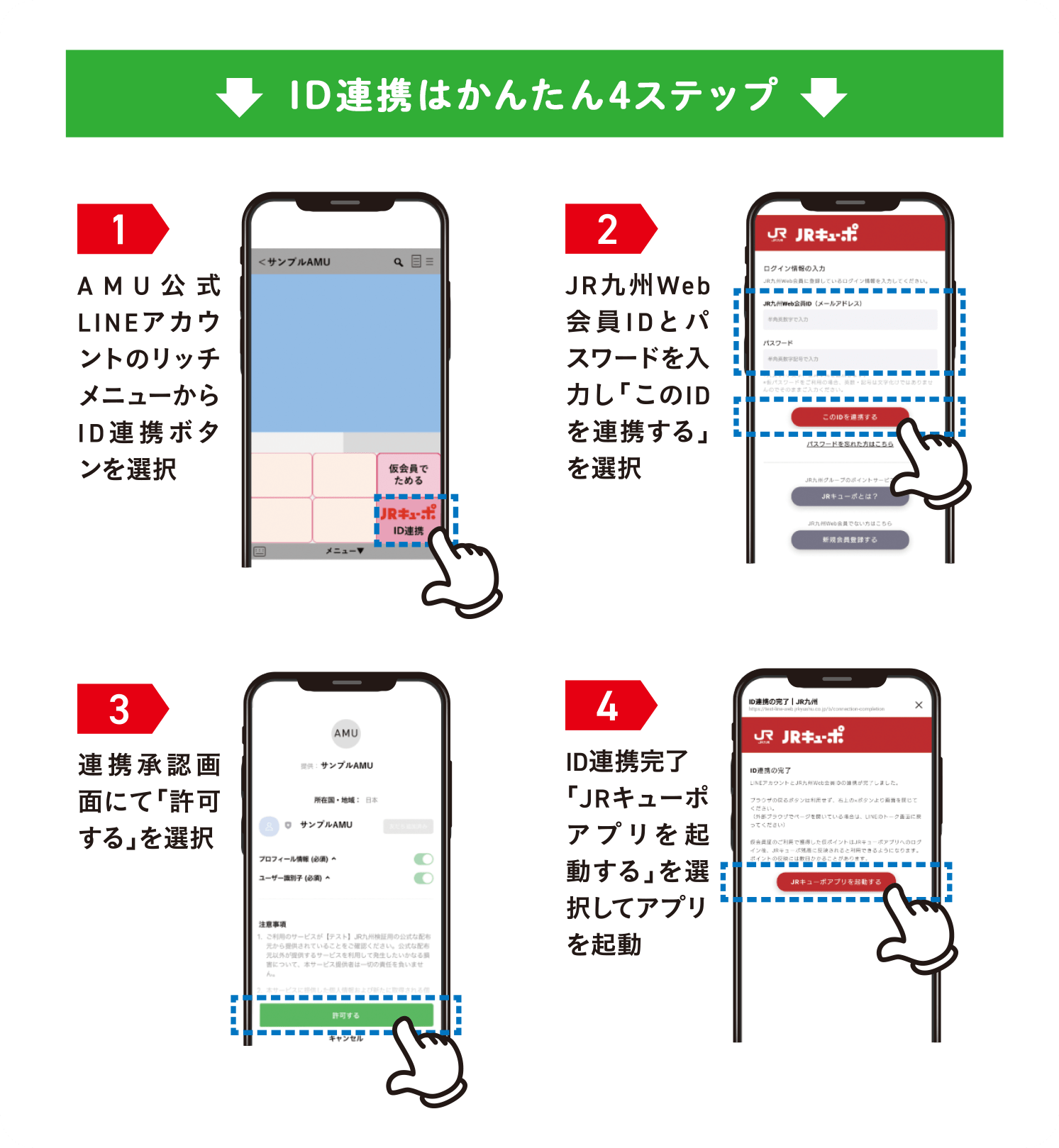 ID連携はかんたん4ステップ