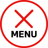 ハンバーガーメニュー ボタン