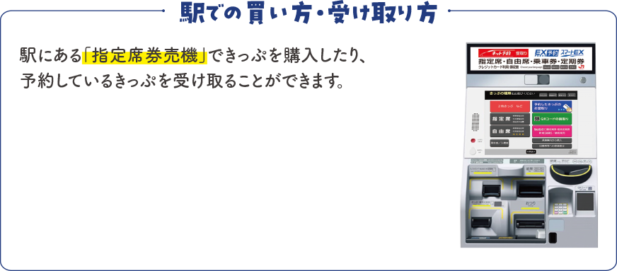 駅での買い方・受け取り方