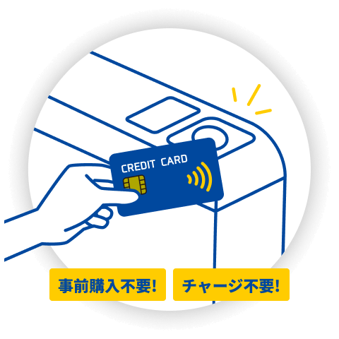 事前購入不要！　チャージ不要！