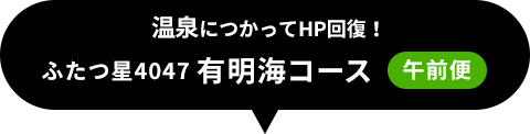 ふたつ星4047 有明海コース｜午前便