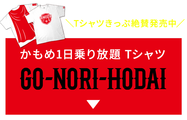 ”かもめ1日乗り放題Tシャツ