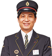 鹿児島中央駅 杉谷駅長