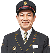 肥後大津駅 佐藤駅長