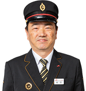 亀川駅 塩田駅長