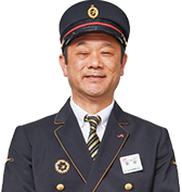 佐伯駅 菊地駅長