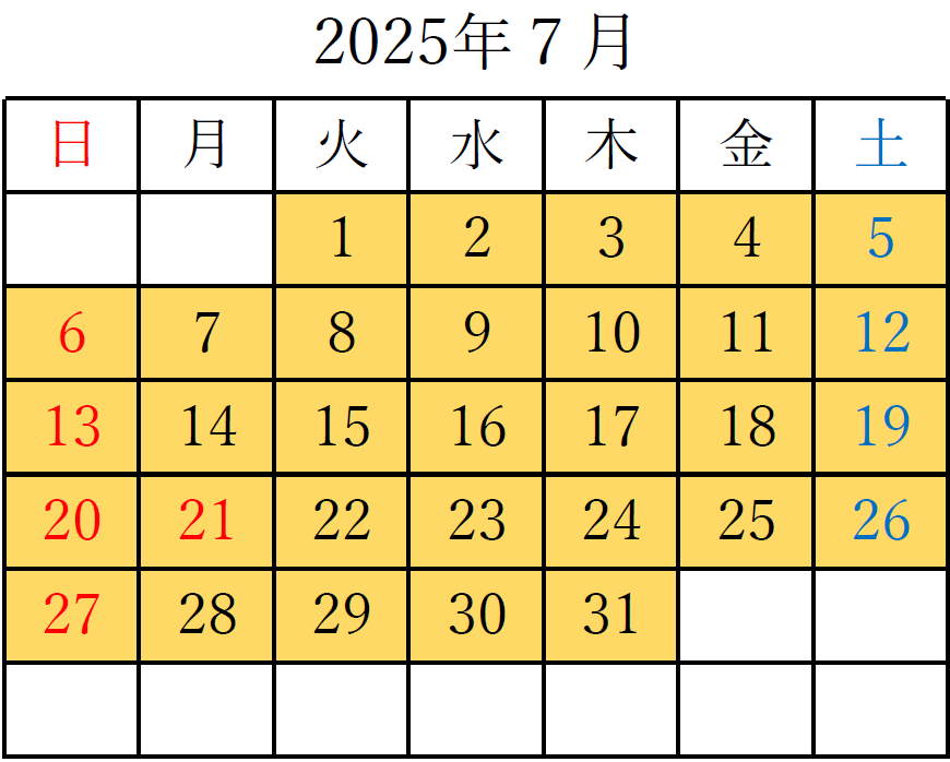 2025年7月
