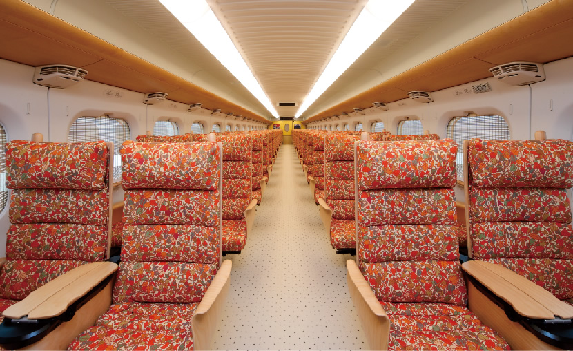 写真：800系 新幹線の車両内