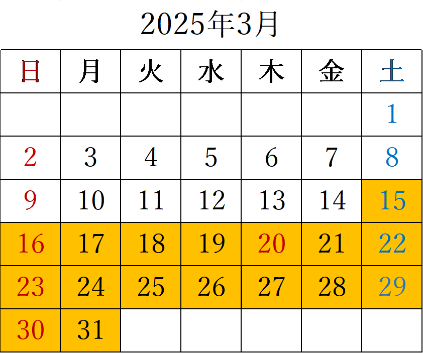 2025年3月
